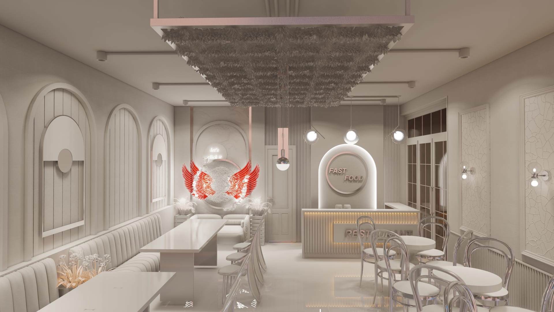 Awadh Interior modern kitchen and dining space luxury setup