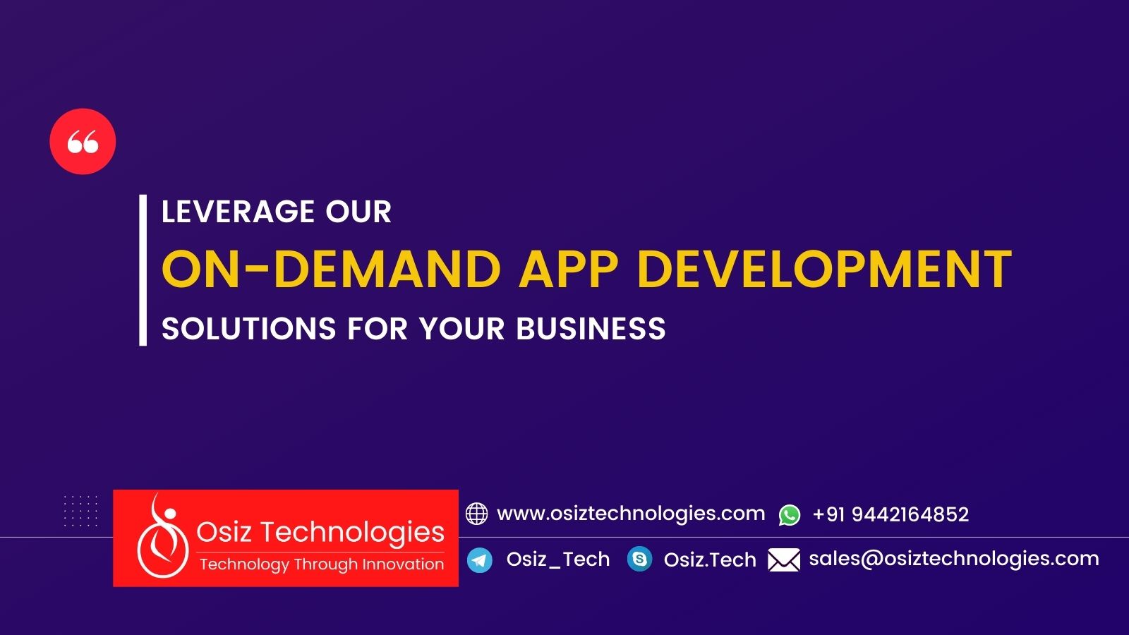 Leverage Our On-Demand App Development Solutions For Your Business