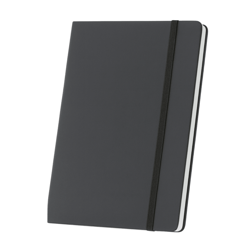 Tri Kraft Bio Carbon Gift Set | Biobased Carbon PU Notebook, Metal Pen & Keychain in Premium Eco-Friendly Gift Box | Sustainable Corporate Gifting Kit