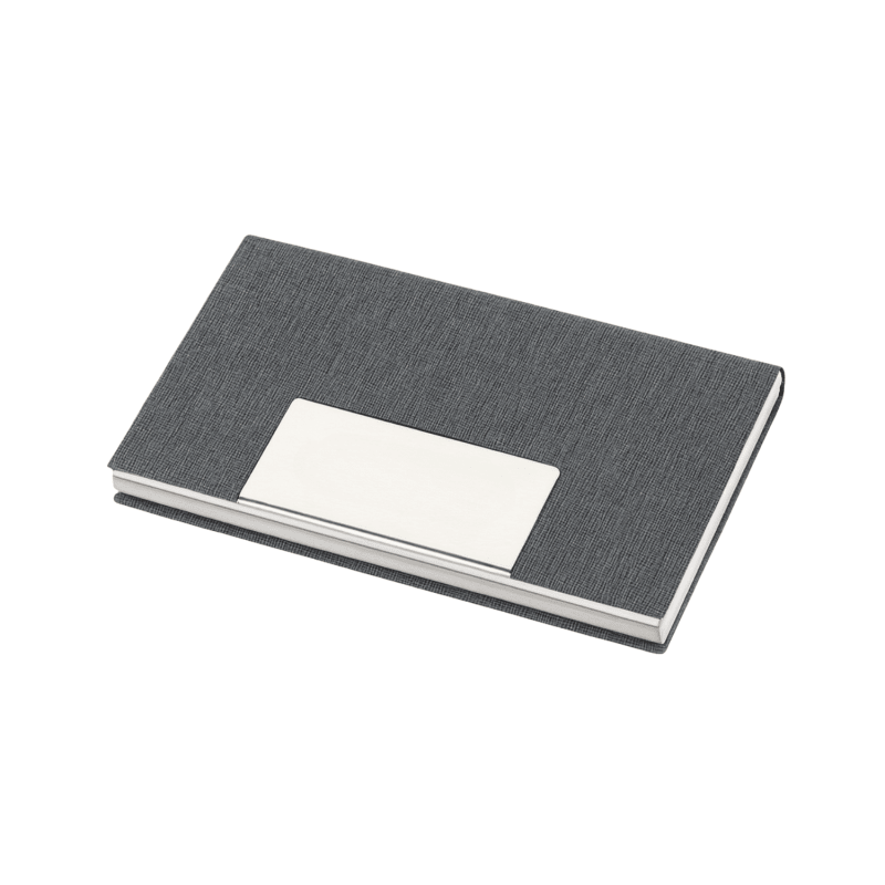 Tri Green RPET Kit | 3-in-1 Pen, Name Card Holder & Keychain with RPET Fabric Wrap, Recyclable Gift Box | Sustainable Corporate Gifting Kit