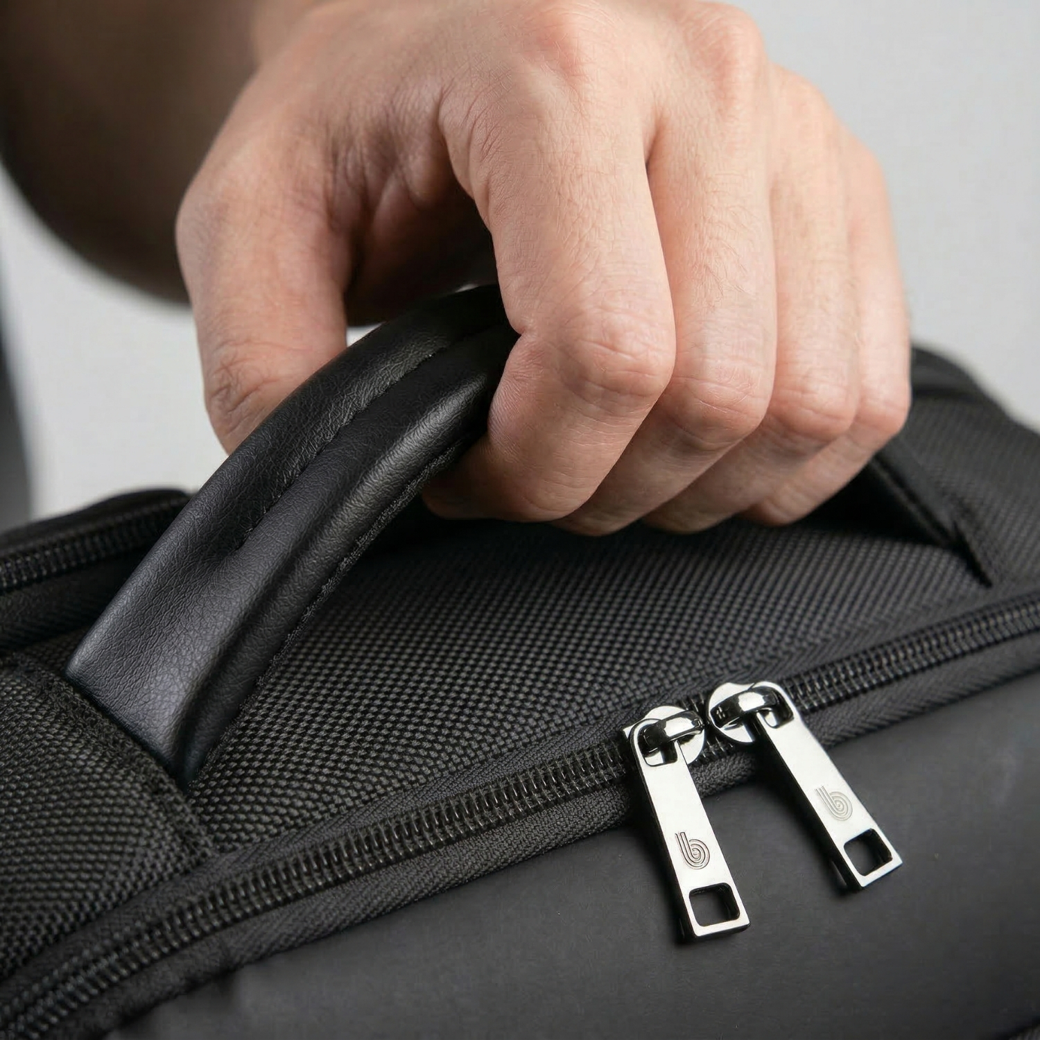The Forge Backpack | Premium Laptop Backpack, Smart Storage, 180° Laptop Compartment, Expandable Capacity | Office, Business & Travel Backpack, Black view 3