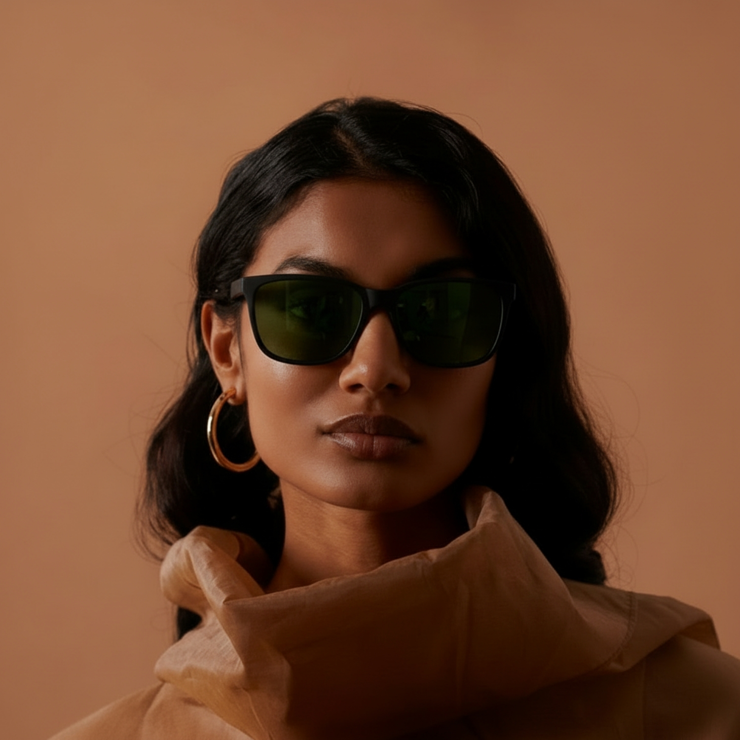 EcoGaze Sunglasses | PC Frame Sunglasses with G15 Green Lenses, Anti-Glare UV Protection, Matte Black Finish | Outdoor & Everyday Wear view 3
