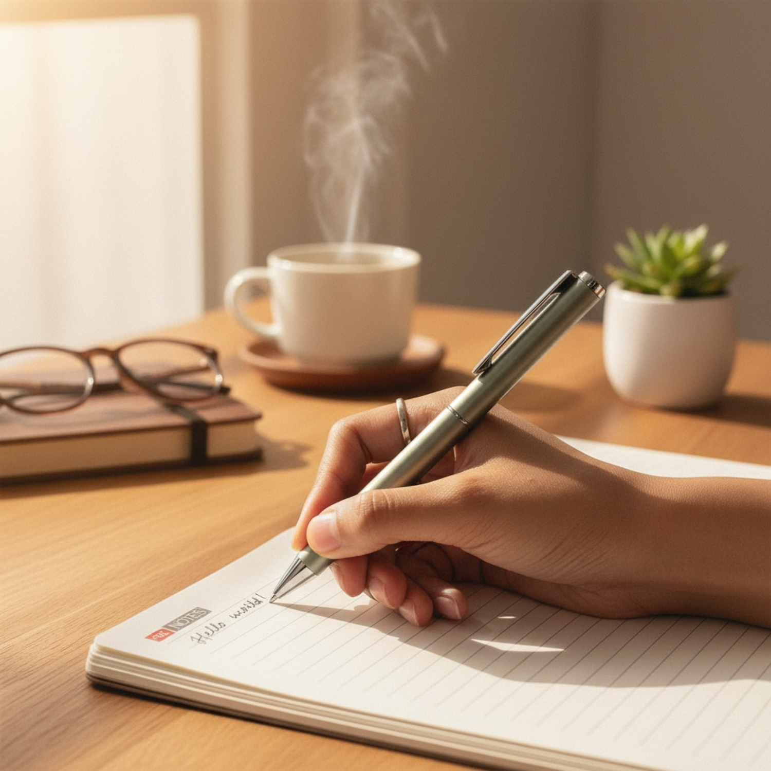The Alu Mark Duo Set | Premium Recycled Aluminum Pen Set with Stylus, Matte Gunmetal Finish, Smooth Writing Ballpoint | Eco-Friendly Executive Pen for Office & Gifting view 3