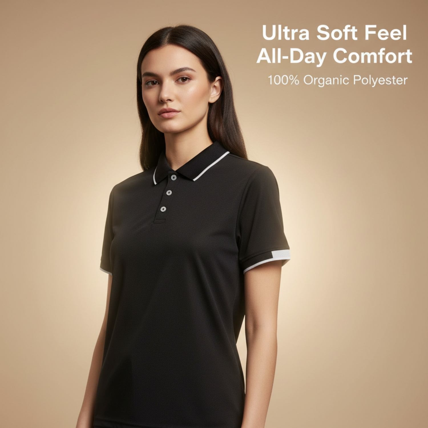 Ciclo Breathe T-Shirt | 100% Ciclo Polyester Pique Knit, Breathable Fabric, Classic Polo Collar | Smart Casual & Uniform Wear view 4