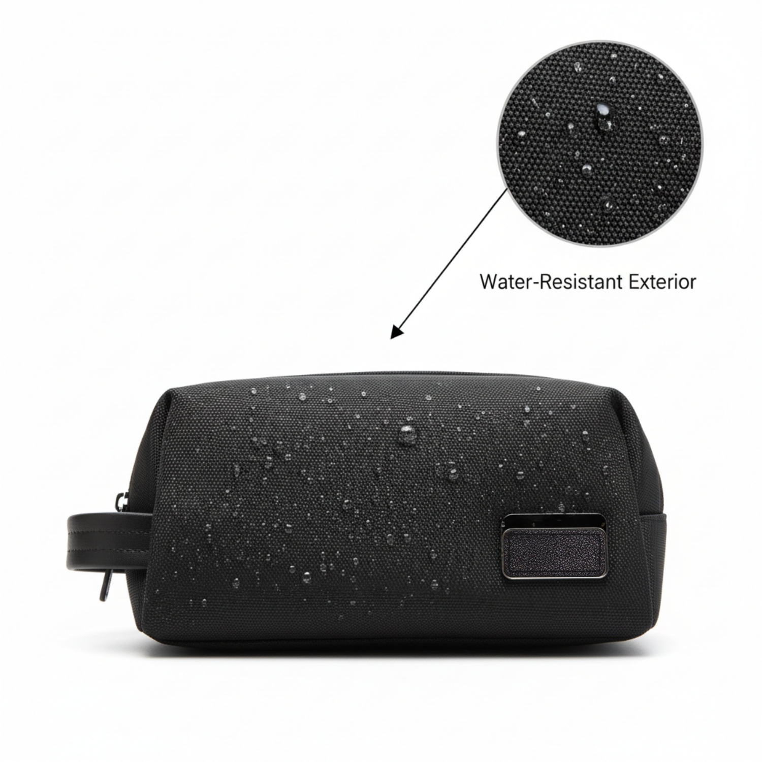 The Vang Toiletry Kit | Premium Travel Toiletry Bag, Spacious Storage, Water-Resistant Design, Durable Zippers | Grooming Organizer for Travel & Daily Use, Black view 2