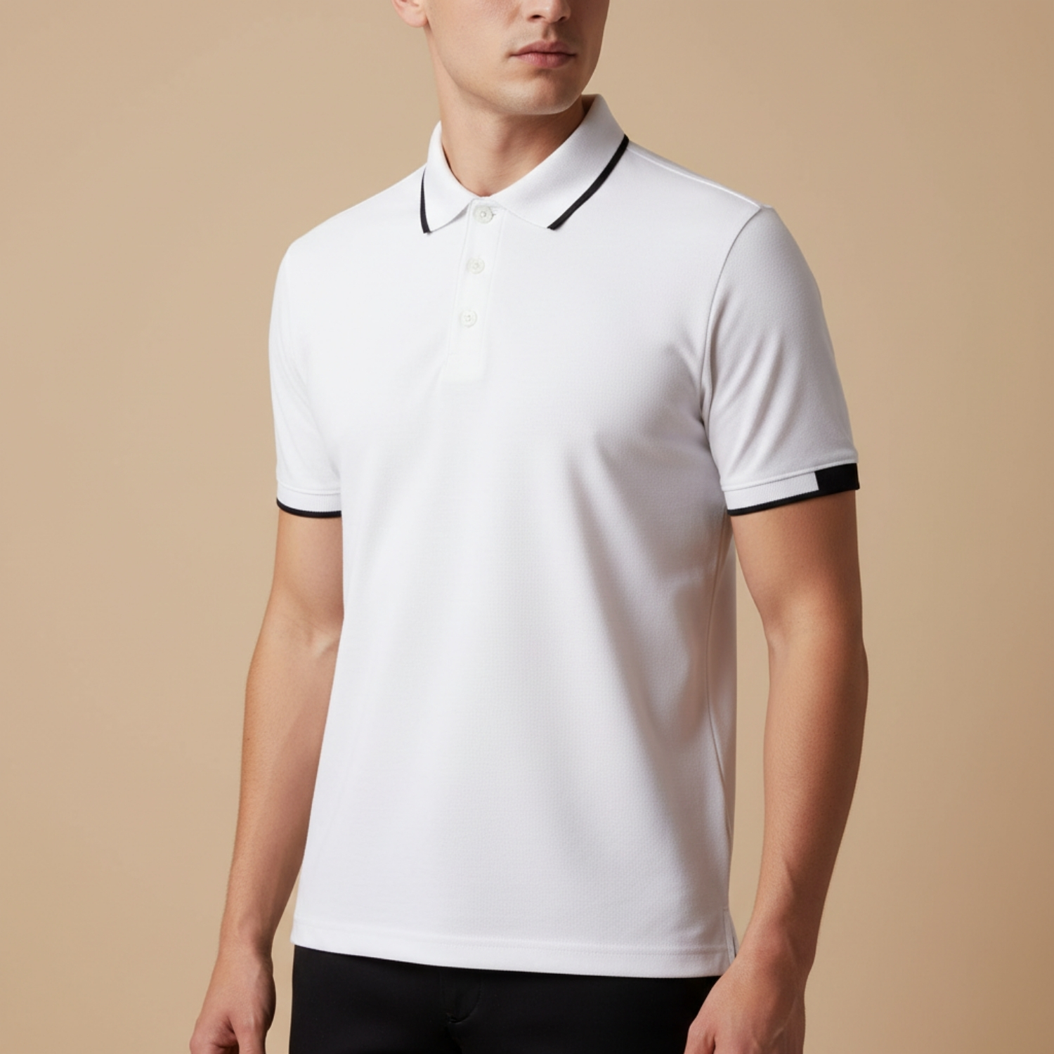 Ciclo Breathe T-Shirt  | 100% Ciclo Polyester Pique Knit, Breathable Fabric, Classic Polo Collar | Smart Casual & Uniform Wear view 2