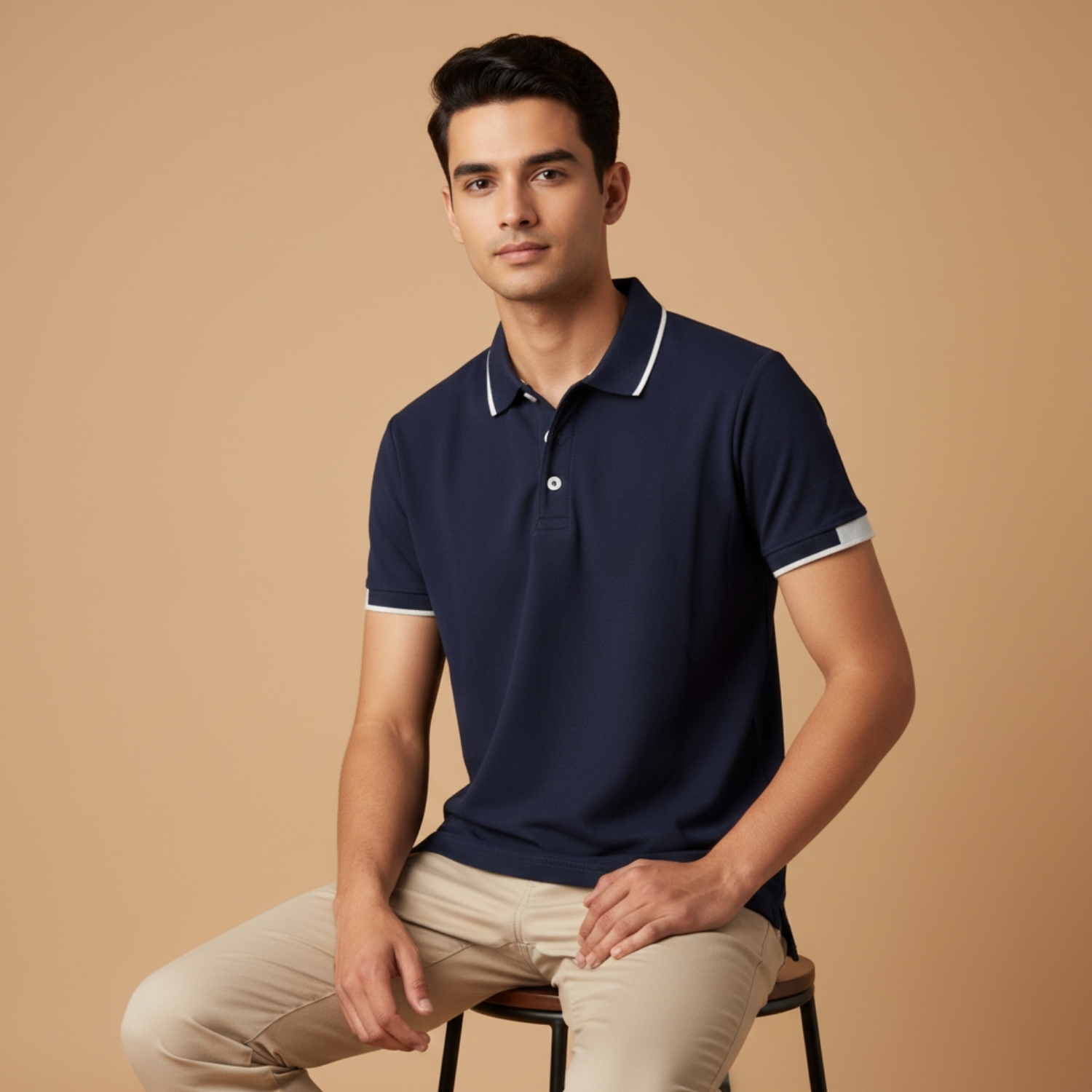 Ciclo Breathe T-Shirt   | 100% Ciclo Polyester Pique Knit, Breathable Fabric, Classic Polo Collar | Smart Casual & Uniform Wear view 2