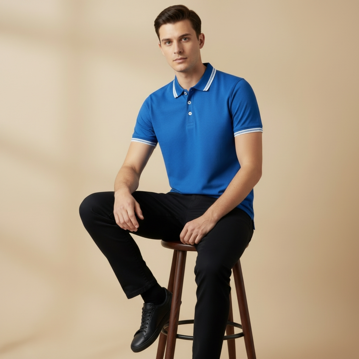 PureCot Tee | 100% Organic Cotton T-Shirt with Breathable Pique Knit, Soft Flexible Fit & Lightweight Comfort | Casual, Work & Active Wear view 2