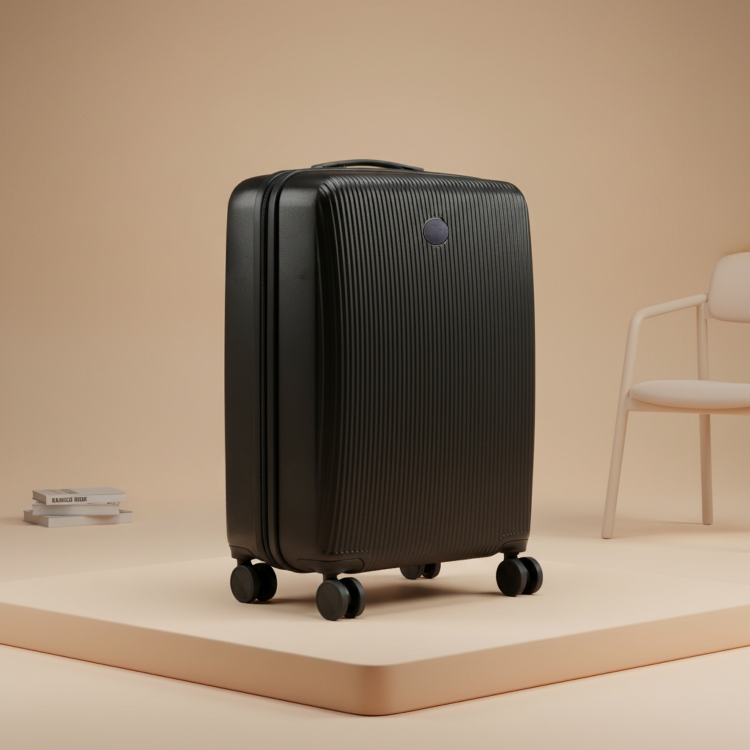 Polycarbonate Suitcase | Lightweight Hard Shell Luggage with Aluminum Trolley Handle, 8 Spinner Wheels & TSA Lock | Durable Travel Trolley Bag view 2