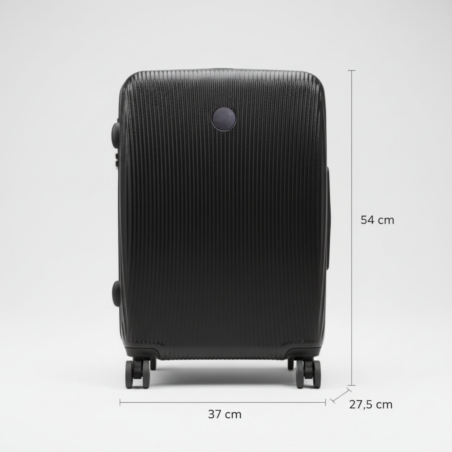 Polycarbonate Suitcase | Lightweight Hard Shell Luggage with Aluminum Trolley Handle, 8 Spinner Wheels & TSA Lock | Durable Travel Trolley Bag view 3