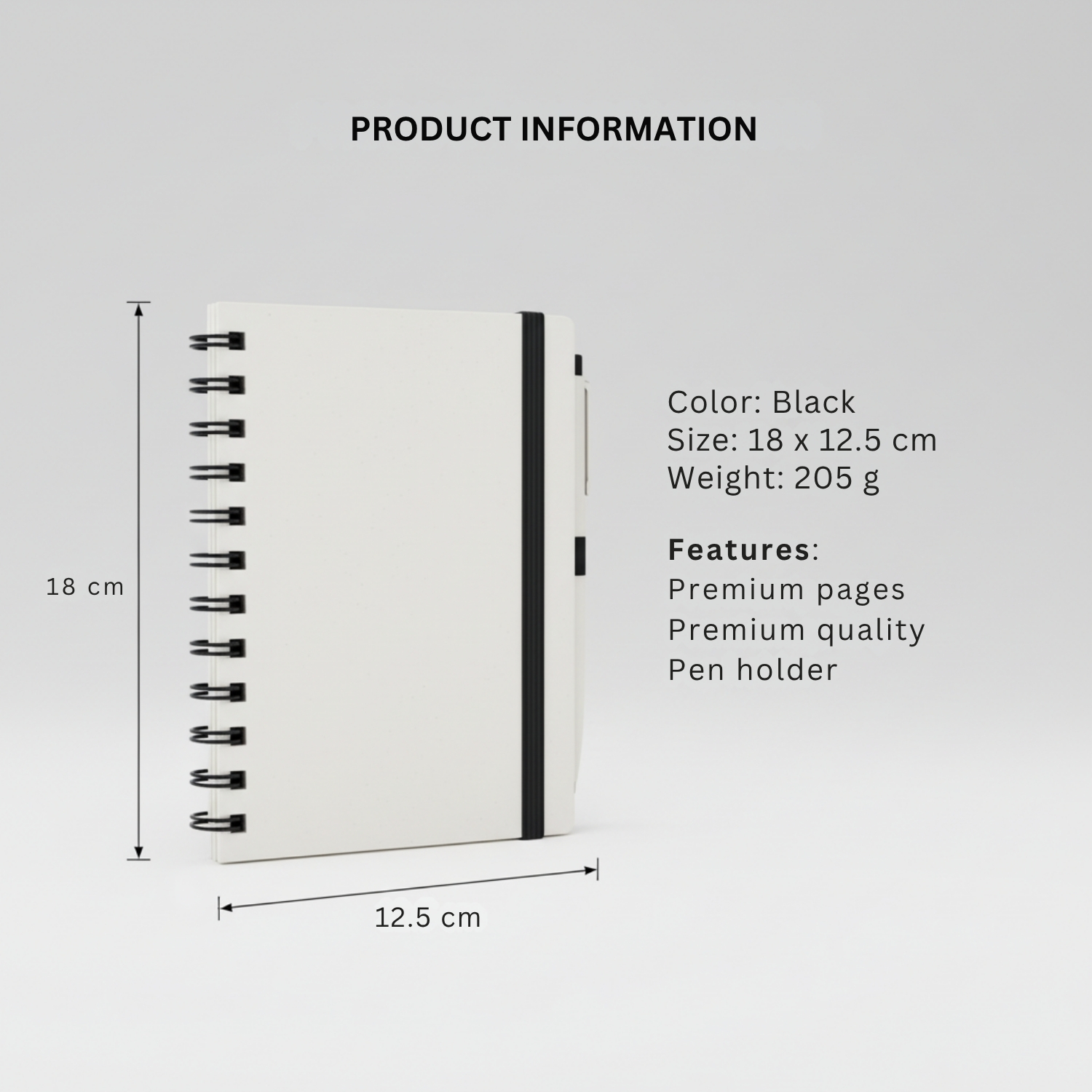 Note Shield ABS Edition | Eco-Friendly Notebook with Pen Holder, Elastic Band & Paper Belt, Durable Compact Design | Corporate Gifting Notebook view 4