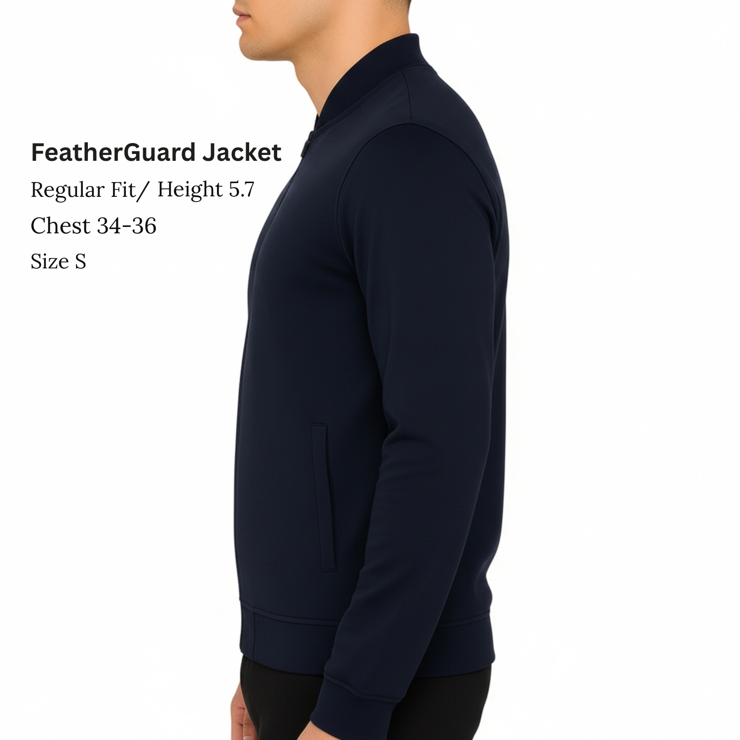 Feather Guard Jacket | Lightweight Quick-Dry Jacket with Wrinkle-Resistant Fabric, Smooth Finish & Durable Build | Travel & Everyday Wear view 3