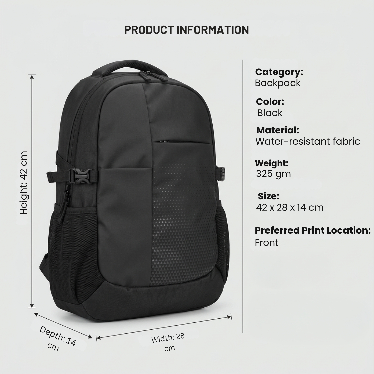 Tasker Backpack | Lightweight Water-Resistant Backpack with Spacious Compartment, Compact & Minimal Design | Travel & Everyday Carry Bag view 4