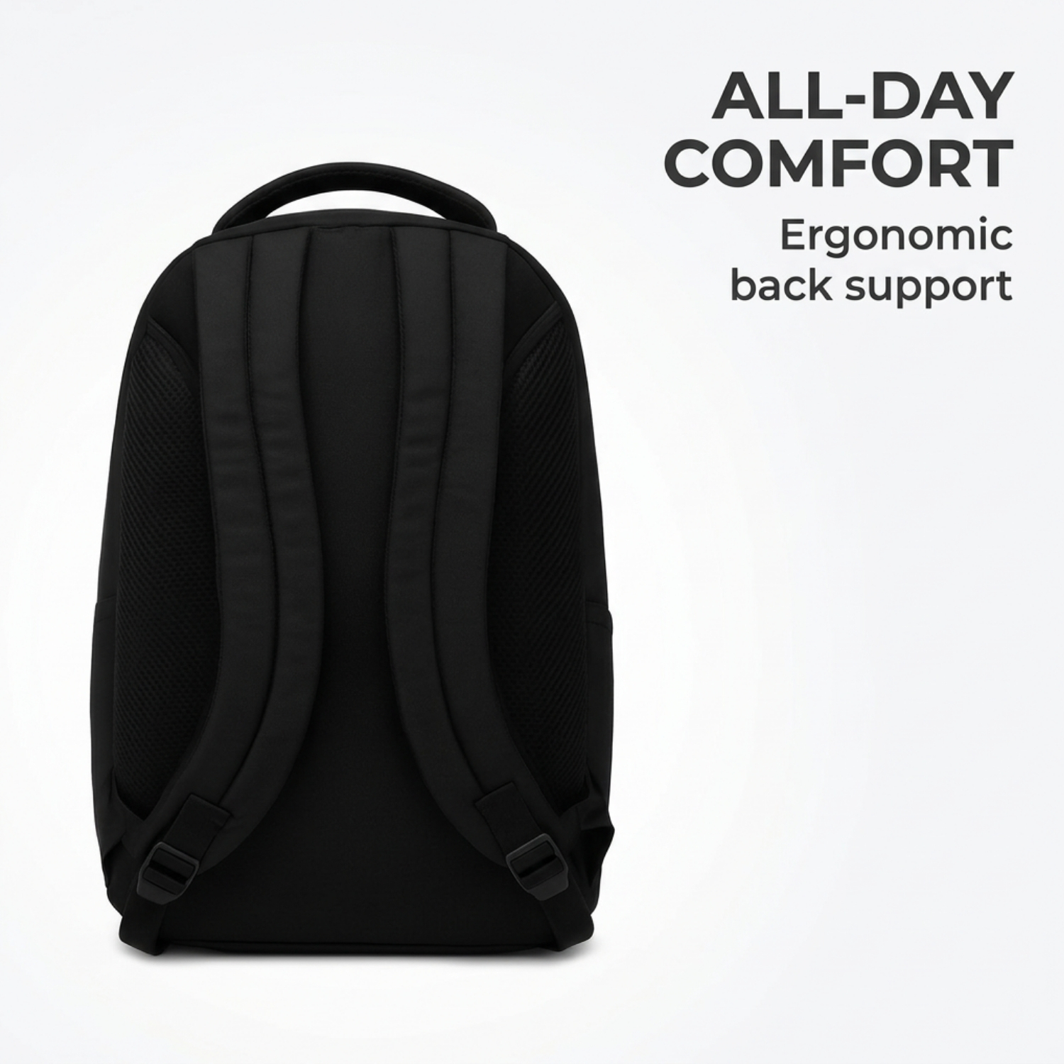 Trans Backpack | Water-Resistant Lightweight Backpack with Spacious Main Compartment, Padded Straps & Cushioned Back Panel | Daily Commute & Travel Bag view 2