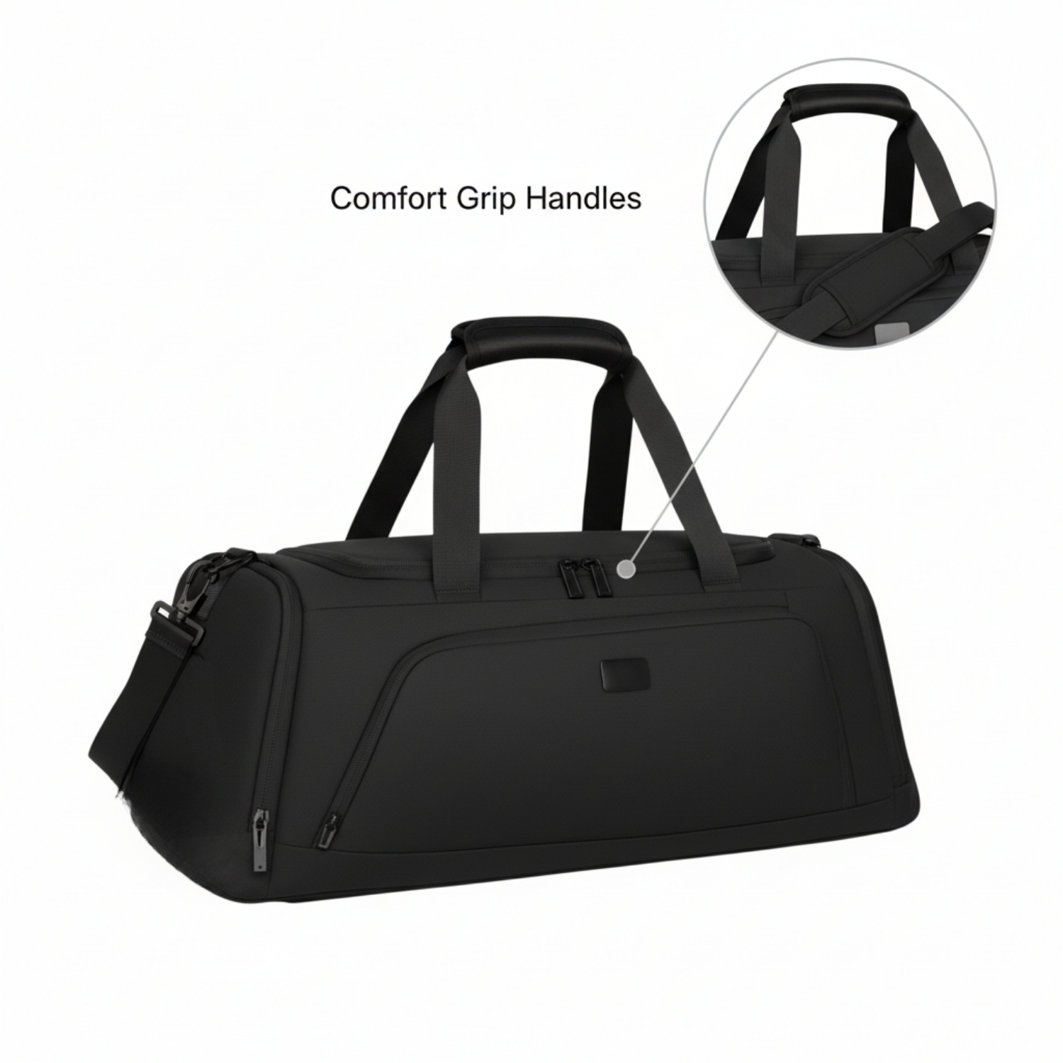 Elan Convertible Duffle Backpack | Water-Resistant Hybrid Bag with Spacious Compartment, Padded Straps & Soft-Grip Handles | Travel, Gym & Everyday Carry Bag view 2