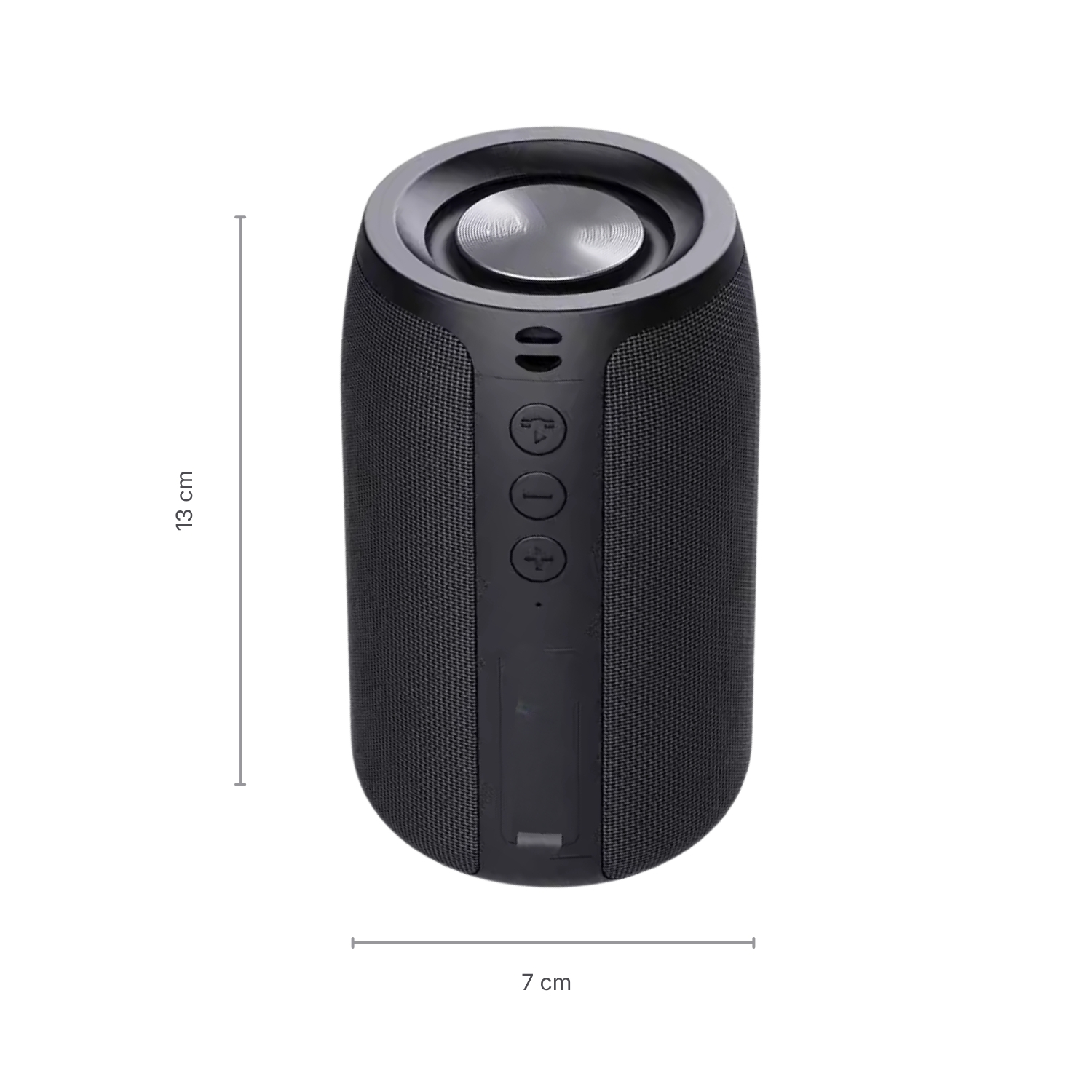SoundMate Speaker | Portable Bluetooth Speaker with 12H Playtime, Built-in Mic, TF Card & AUX Support, Type-C Charging | Wireless Music Speaker for Travel & Home, Black view 2
