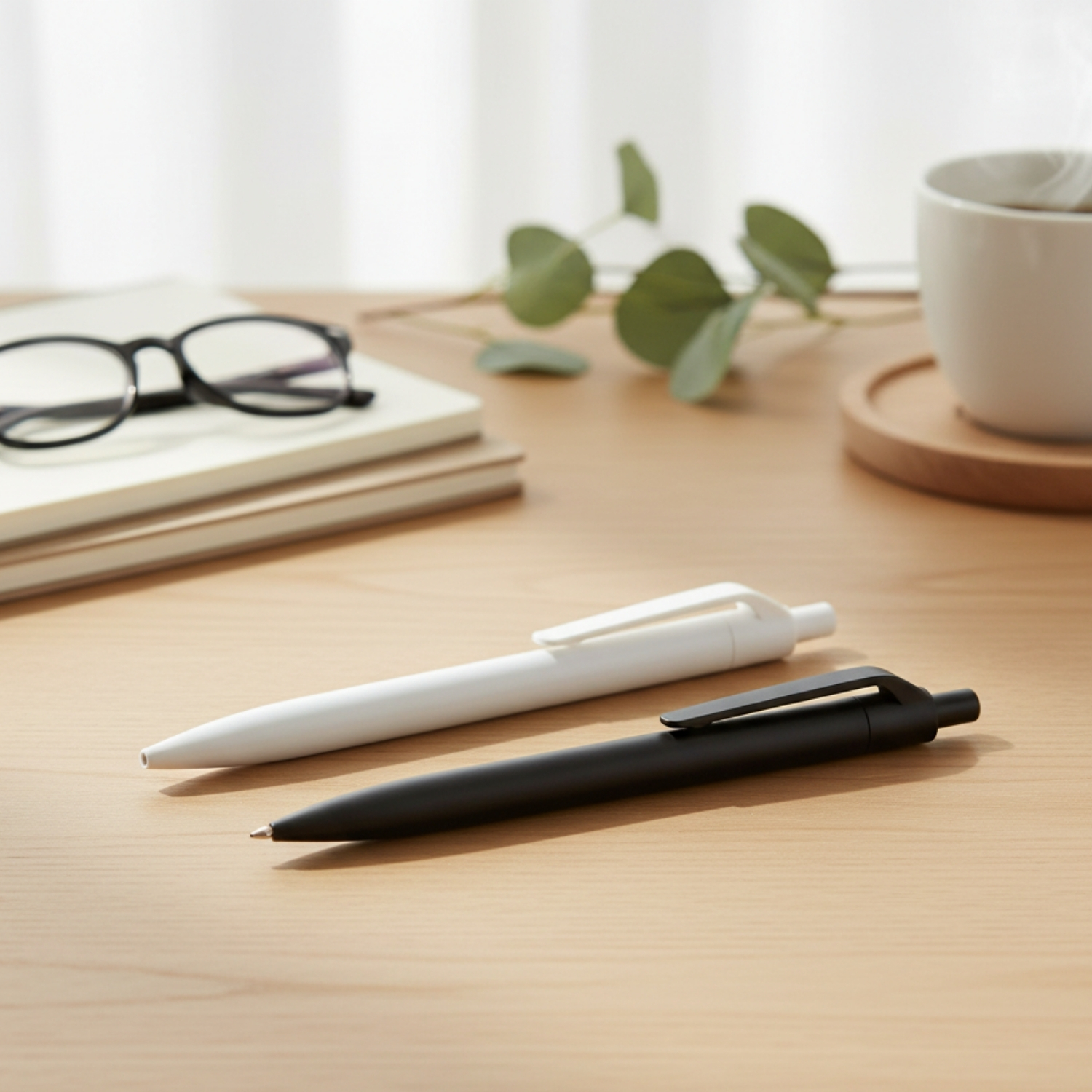 Stone Dot | Push-Action Pen with Stone Waste & Wheat Straw Build, 90% Biodegradable | Sustainable Writing Pen for Corporate & Everyday Use view 3