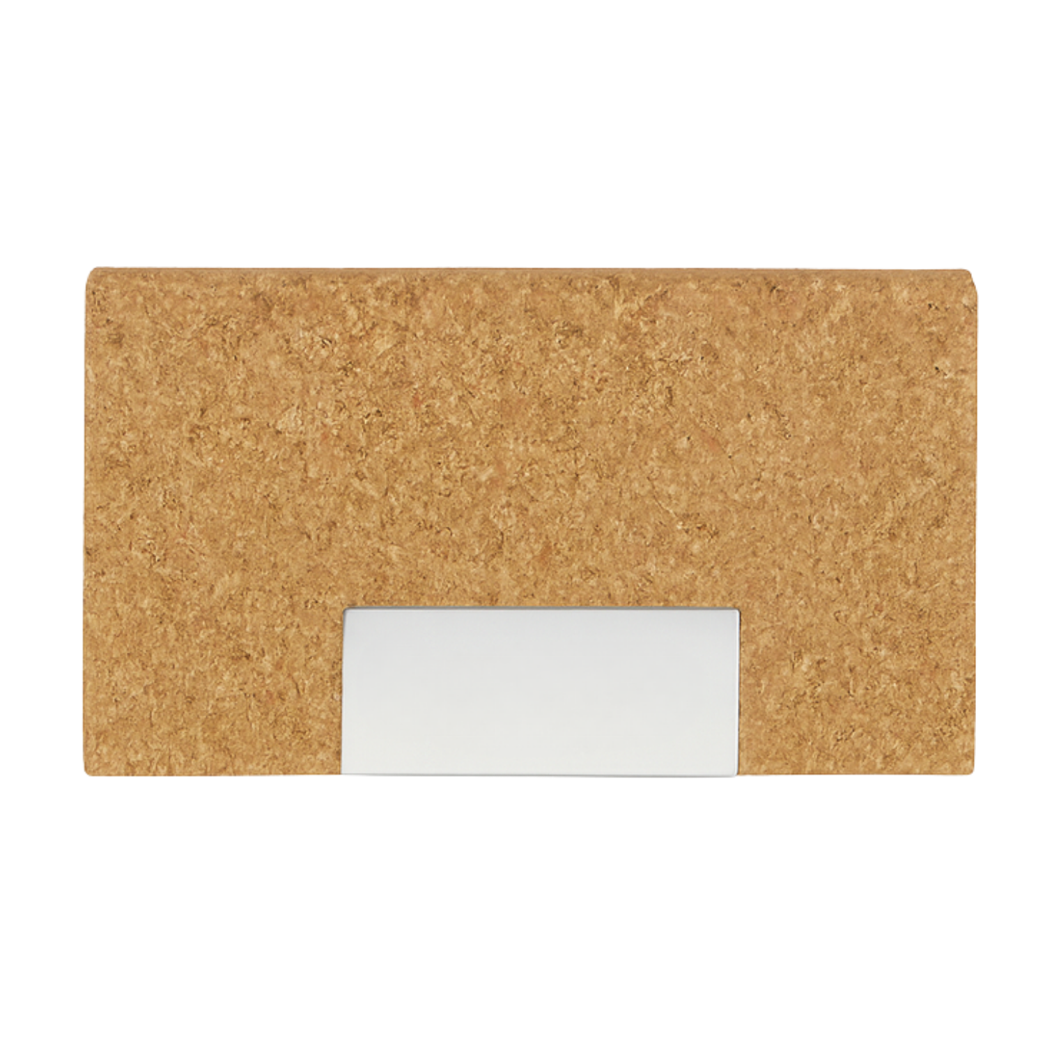Cork Business Card Case | Eco-Friendly Business Card Holder with Metal Trim & Laser Engraving Panel, Lightweight & Elegant Design | Corporate Gifting Accessory