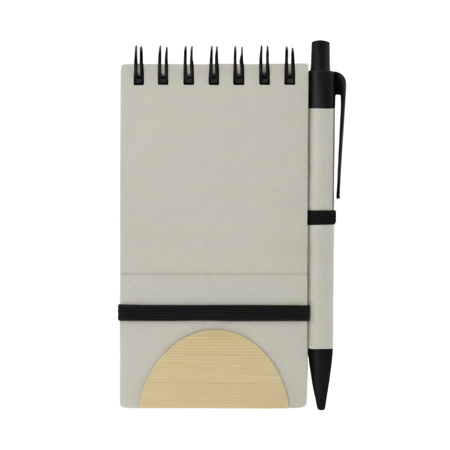 Spiral Leaf notebook | Eco-Friendly Notebook with Integrated Phone Holder, 100% Recycled Paper & Cardboard, Smart Functional Design | Corporate Gifting Notebook