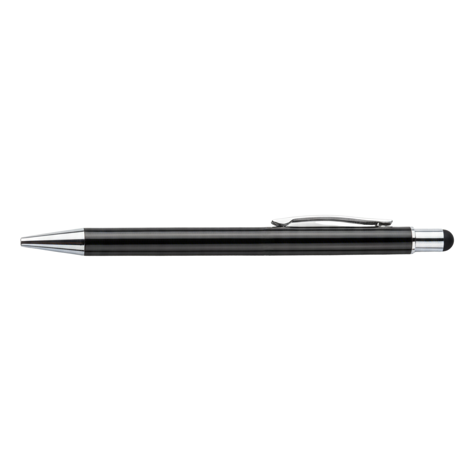 The Alu Mark Slim Pen | Premium Recycled Aluminum Pen with Stylus, Matte Gunmetal Finish, German Blue Ink Refill | Eco-Friendly Executive Pen for Office & Gifting, Grey
