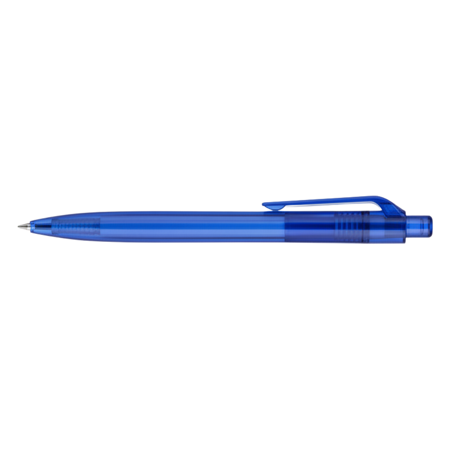 Re Scribe RPET Slim Pen | Lightweight RPET Plastic Ball Pen, Smooth Writing, Glossy Finish, Comfortable Grip | Promotional Pen for Office, Schools & Corporate Branding, Blue