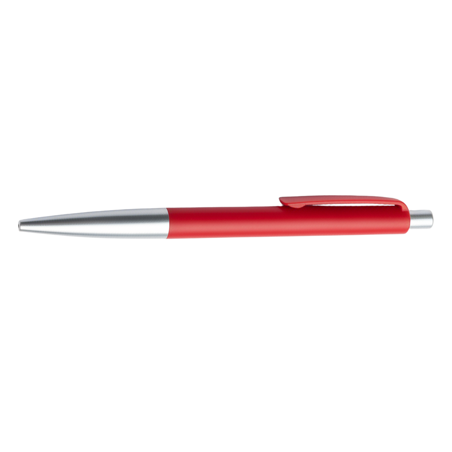 Triangular Pen | Ergonomic Push-Action Ball Pen with Matte Finish & Silver Accents | Comfortable Grip Writing Pen for Office & Corporate Use