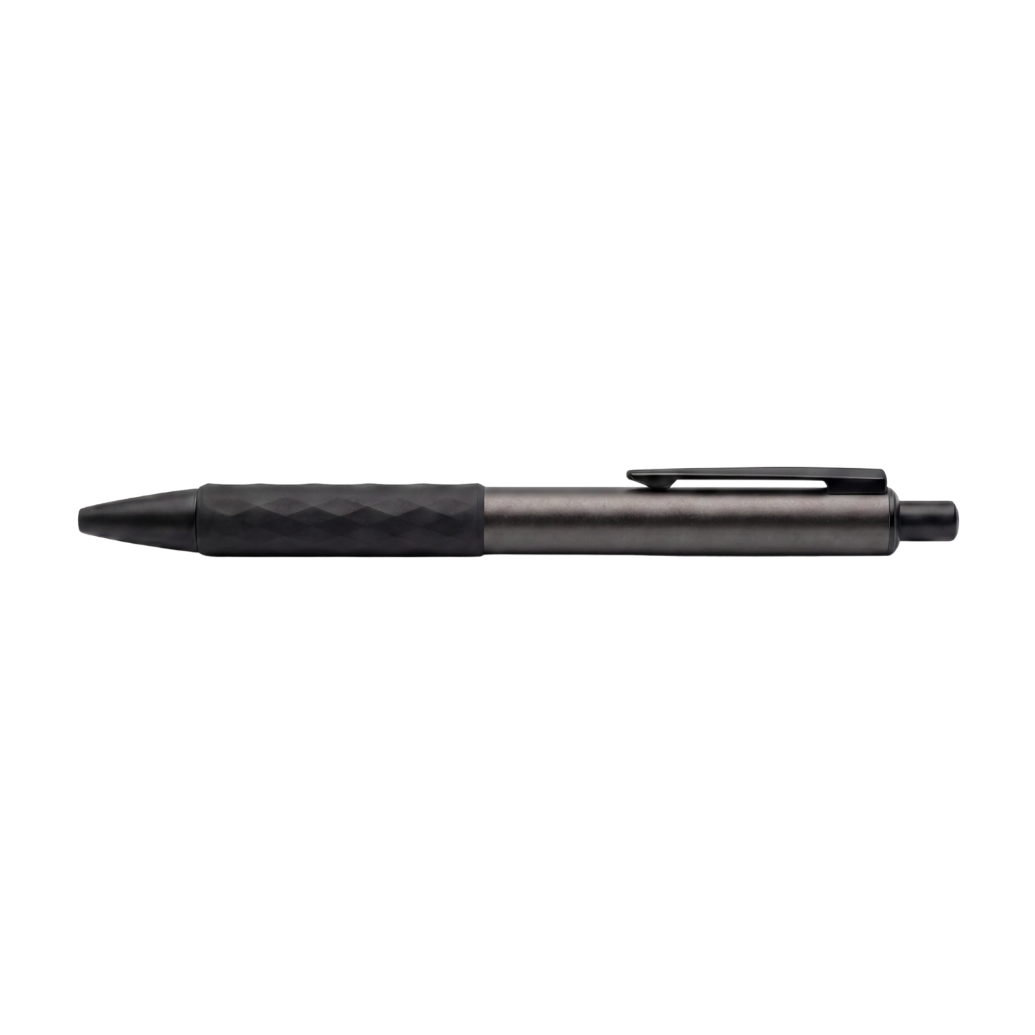 The Alu Mark Slim Pen | Premium Recycled Aluminum Pen with Stylus, Matte Gunmetal Finish, German Blue Ink Refill | Eco-Friendly Executive Pen for Office & Gifting, Grey