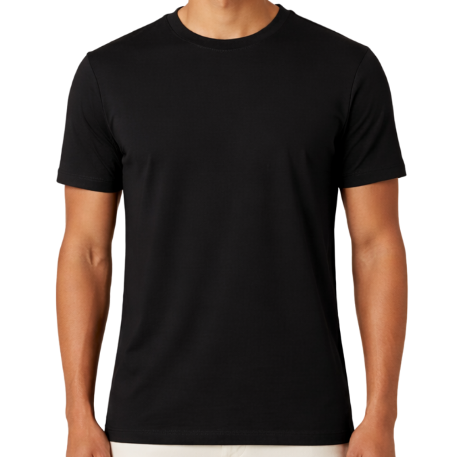 Avensa Round Neck T-Shirt | 180 GSM Cotton Polyester Viscose Tee, Soft & Lightweight, Modern Athletic Fit | Casual, Lounge & Active Wear