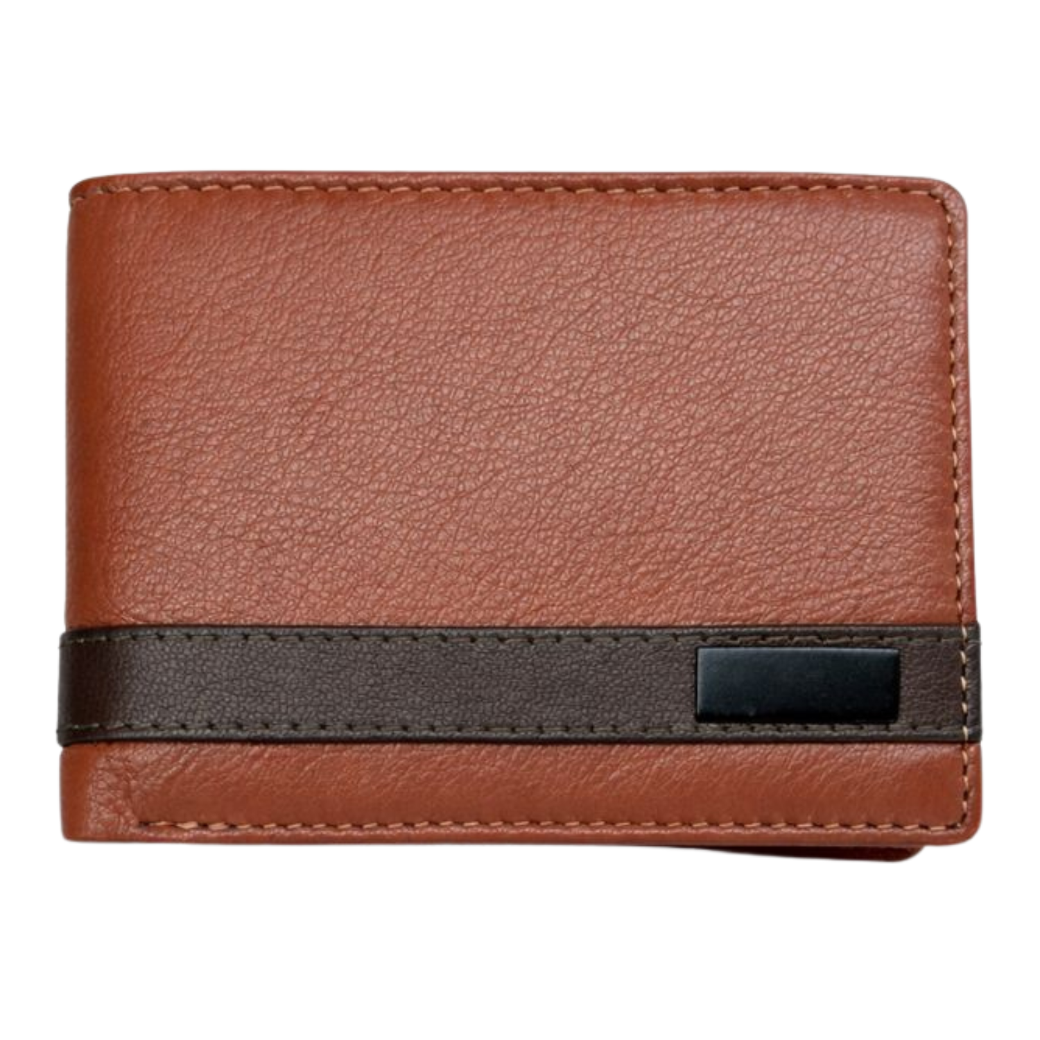 Prime Fold Wallet 2 | Dual-Tone Leatherette Bi-Fold Wallet with Card Slots, ID Window & Cash Compartment | Slim Executive Wallet