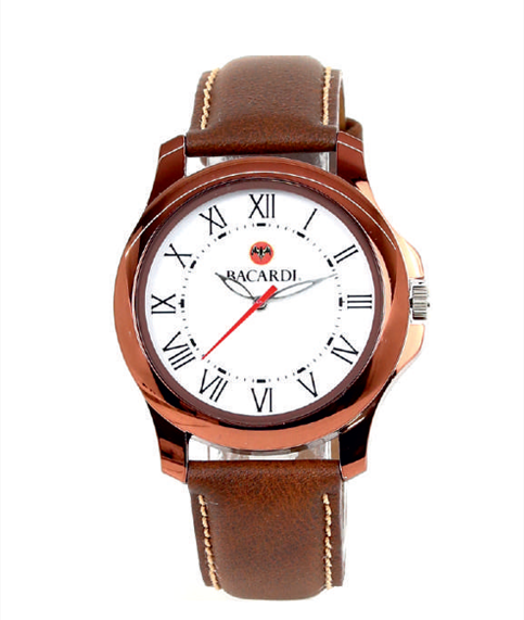 Classic Roman Dial Leather Strap Watch