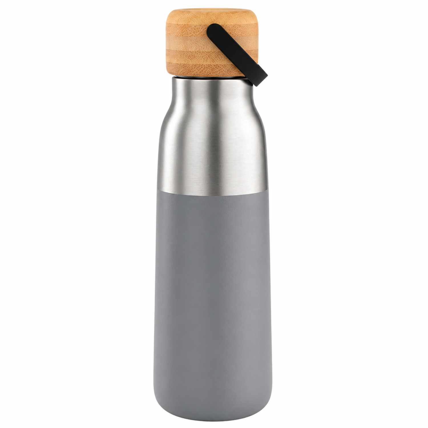 ECO Stainless Steel Water Bottle (500 ml) with Bamboo Lid, Vacuum Insulated Flask, Hot & Cold 12 Hours, BPA Free, Eco-Friendly Bottle