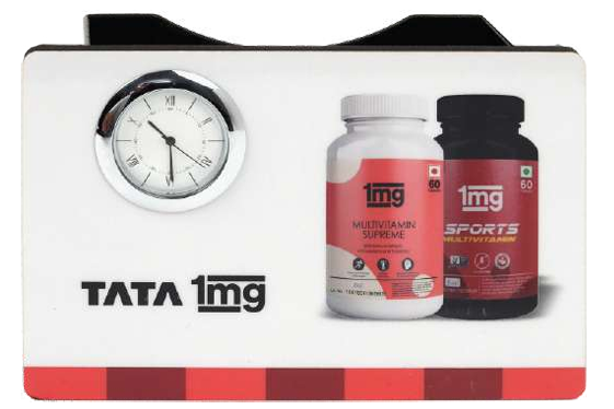 TimePro Desk Clock with Branding Panel