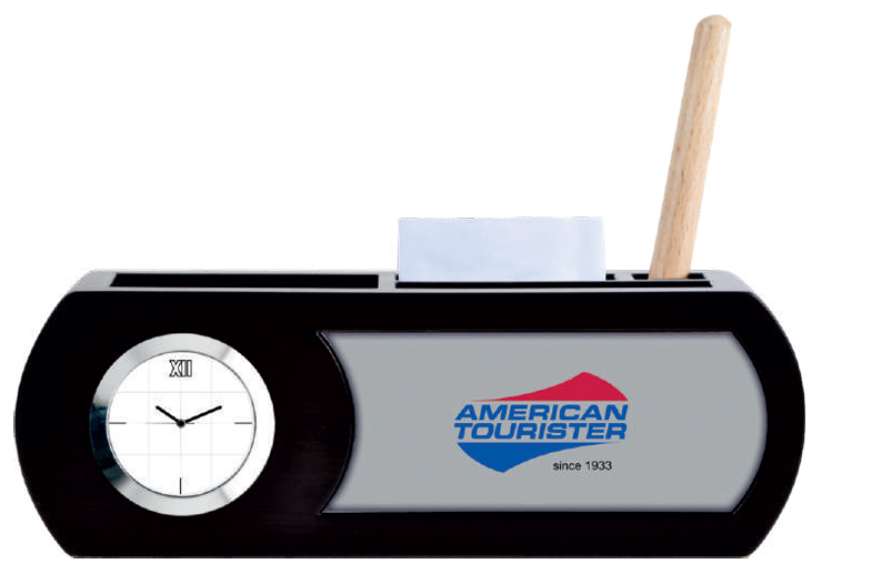 CURVE EDGE EXECUTIVE DESK CLOCK ORGANIZER