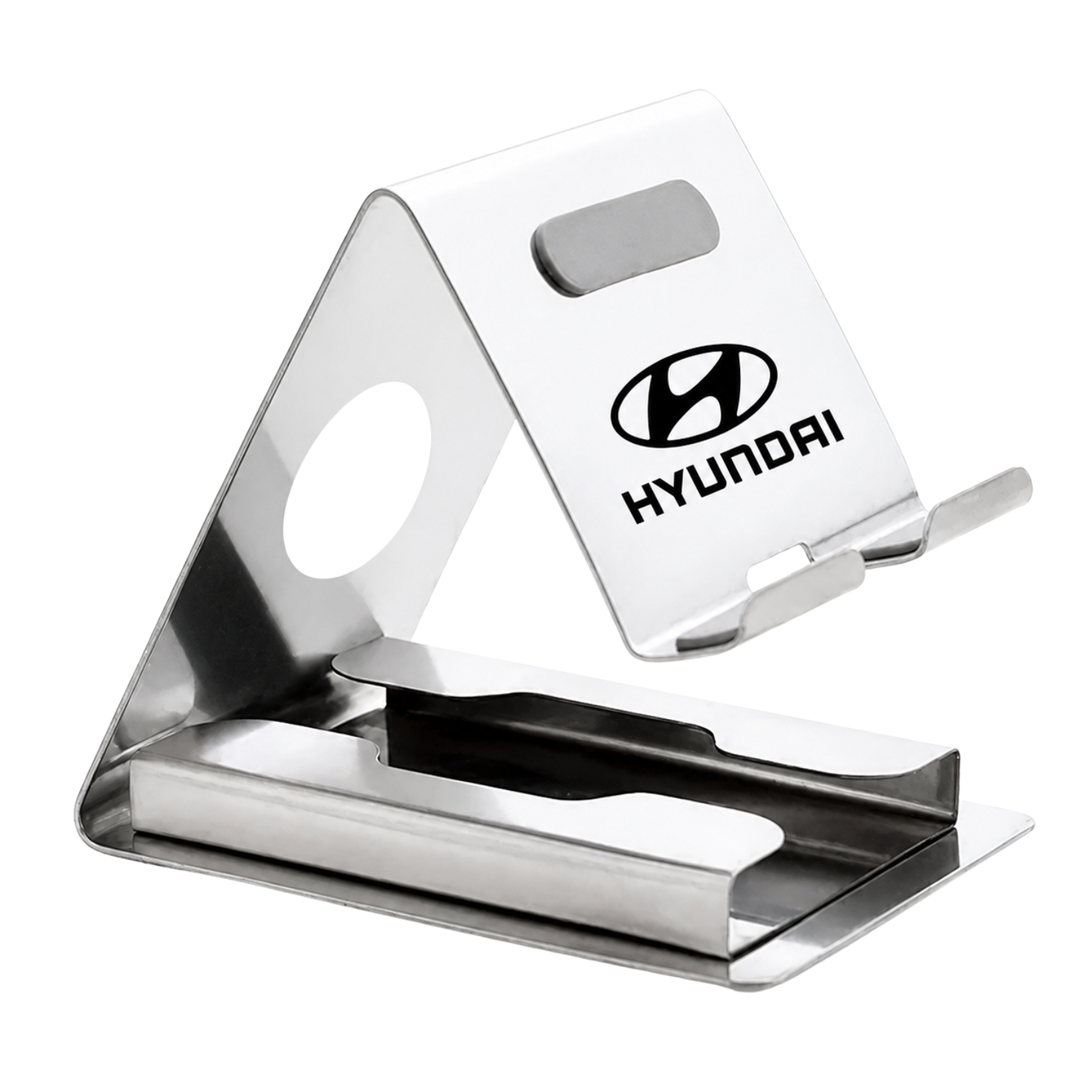 Metal Mobile Stand With Card Holder (BTC - 4279 Silver)
