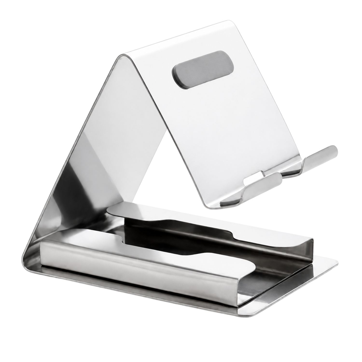 Steel Mirror Shining Mobile Stand (BTC - 4285 Silver Mirror Shining)