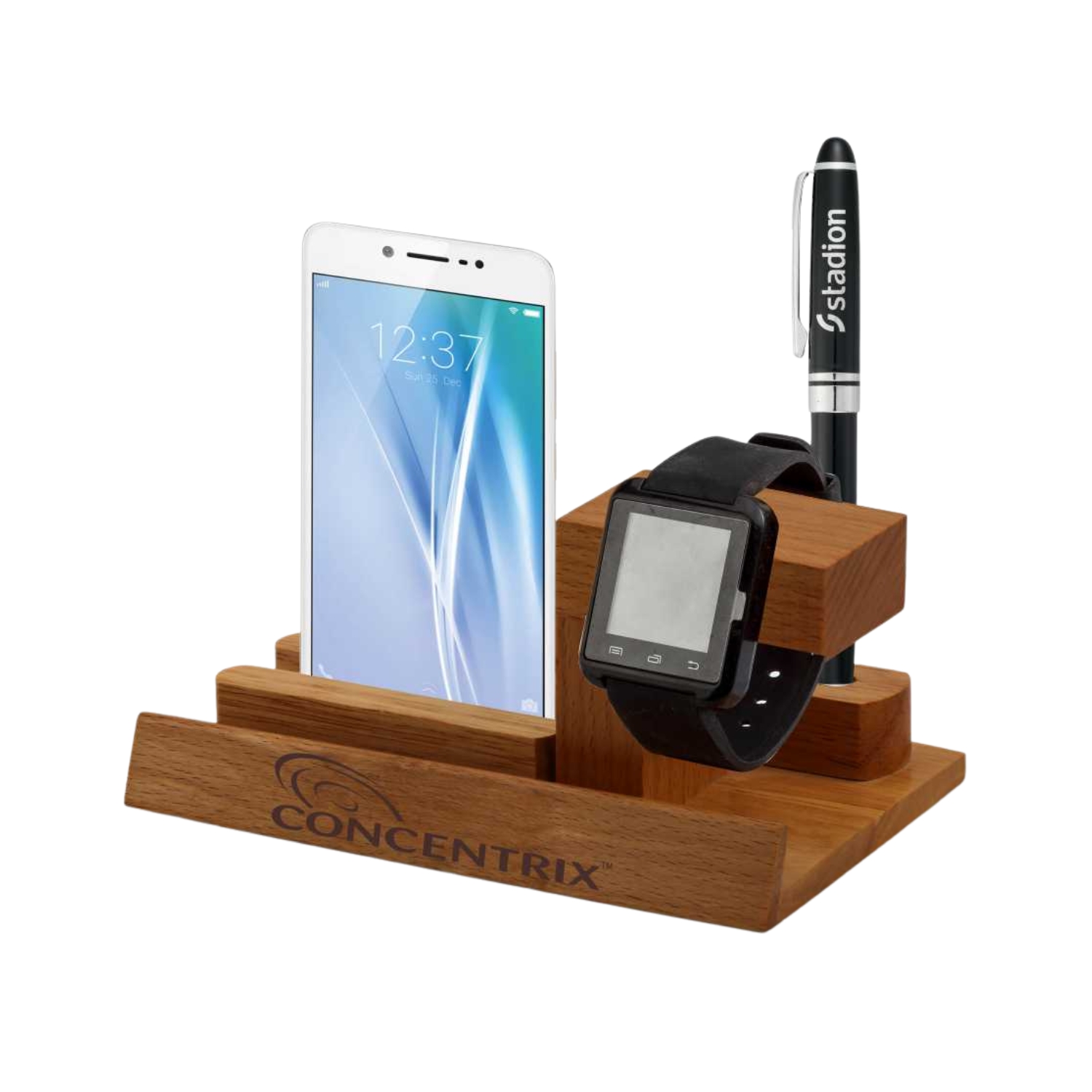 Wooden Mobile, Watch & Pen Stand BTC - 4204