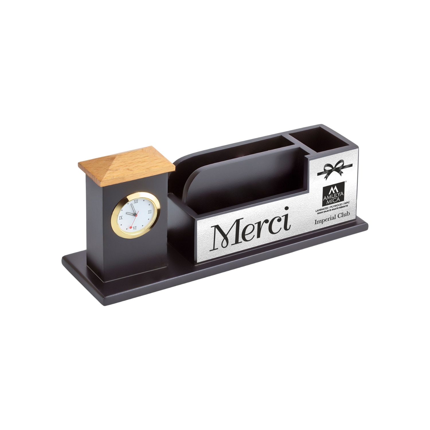 Pyramid Tower Desk Clock BTC - 4292