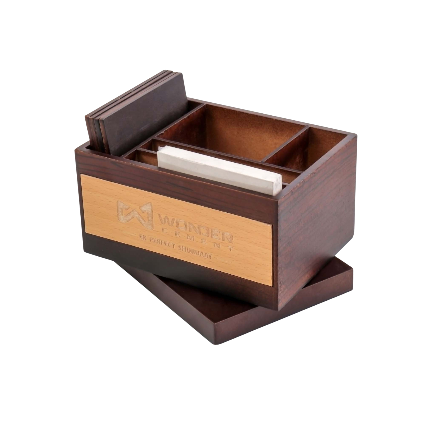 Multi-Compartment Wooden Desk Organizer BTC - 4315