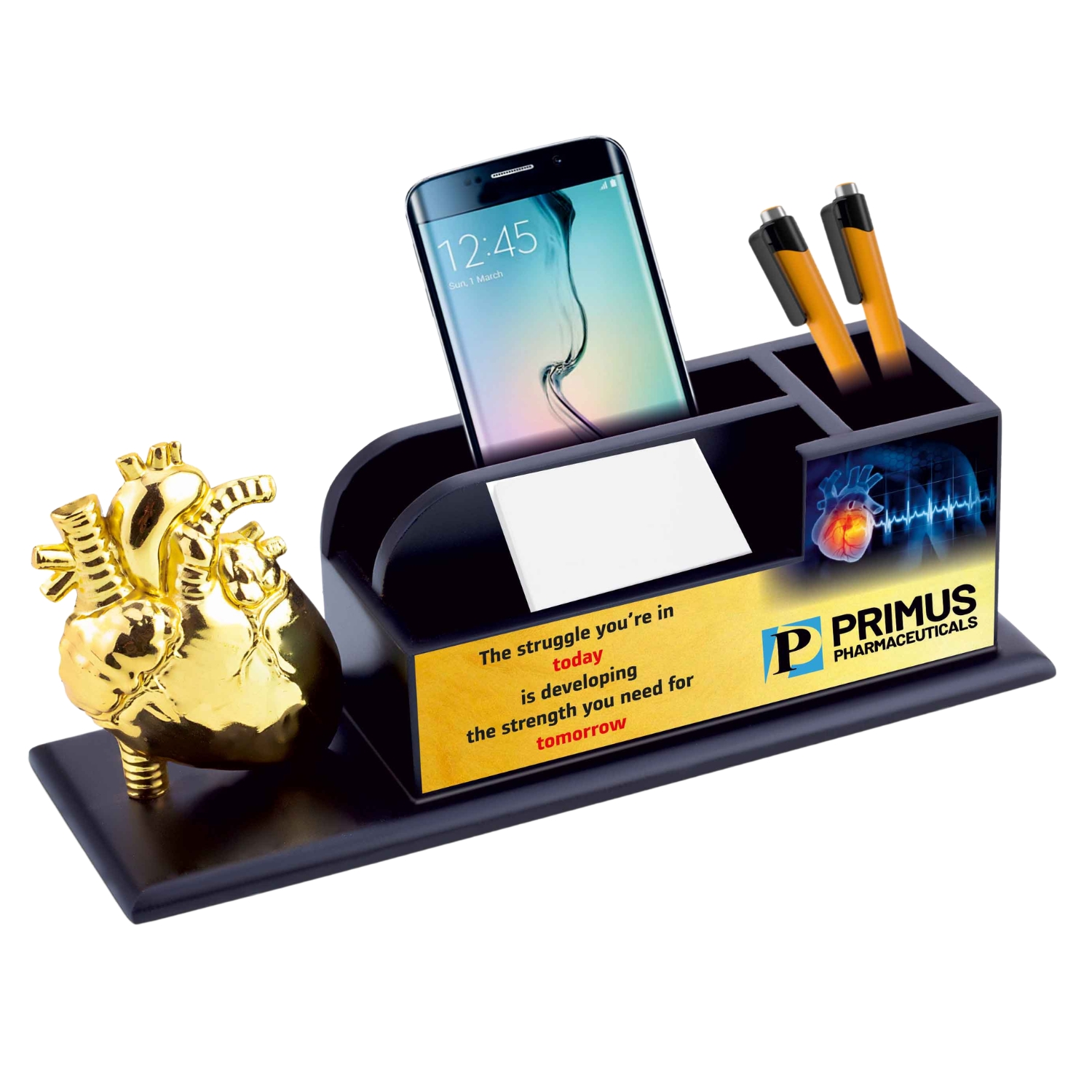 Golden Heart Desk Set BTC - 4299