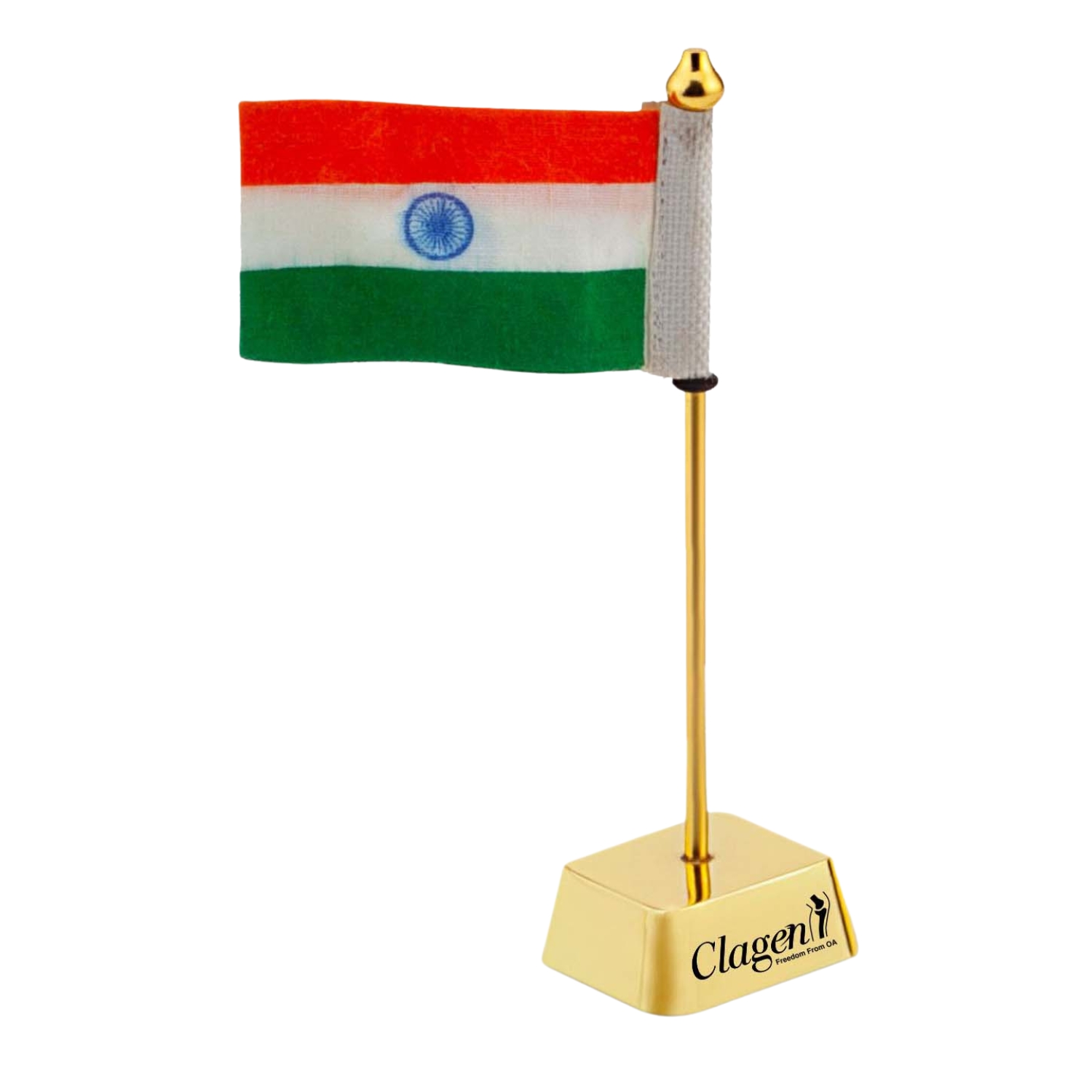 Golden Flag Desk Piece BTC - 4305