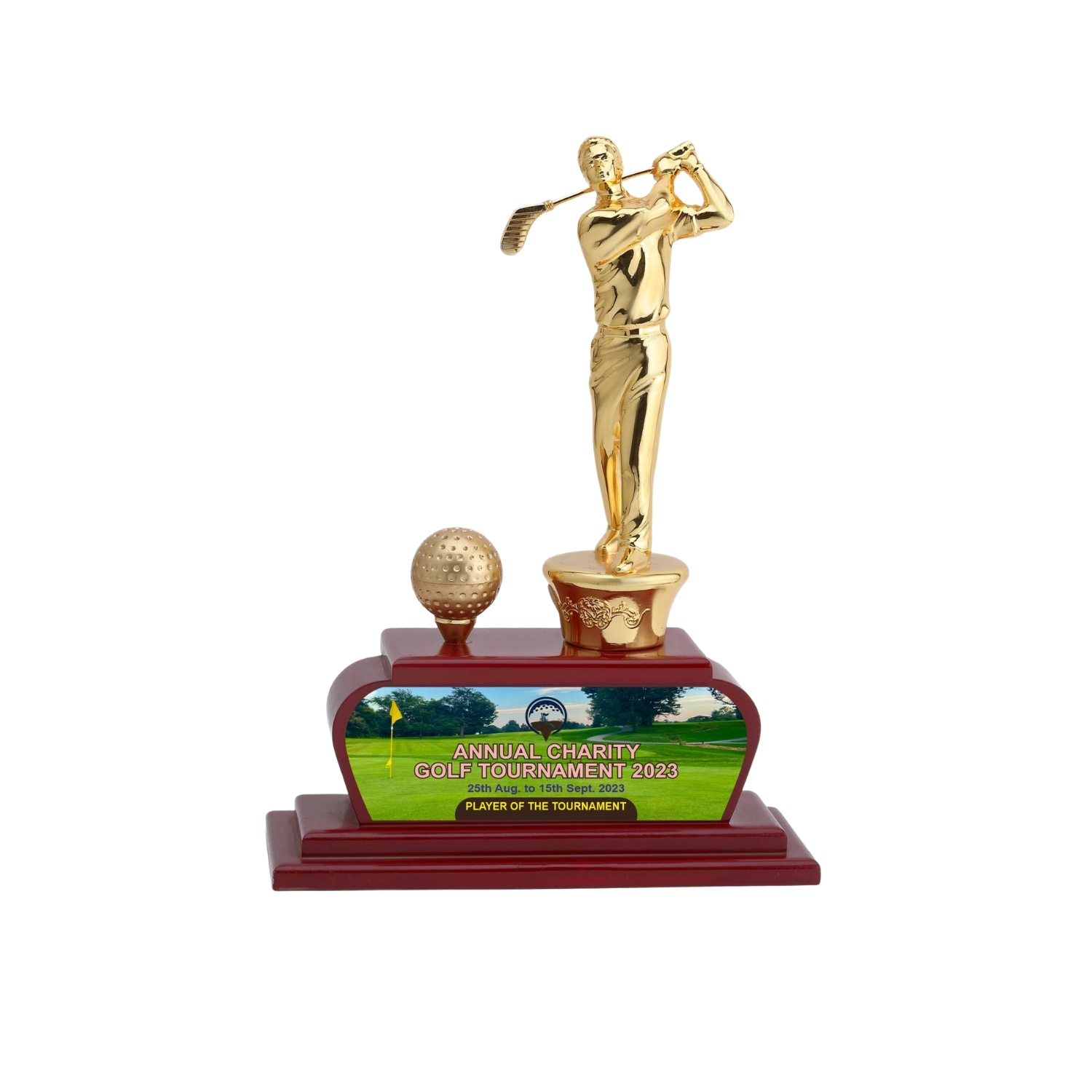 Golf Field Trophy With Figurine TRO - 2377