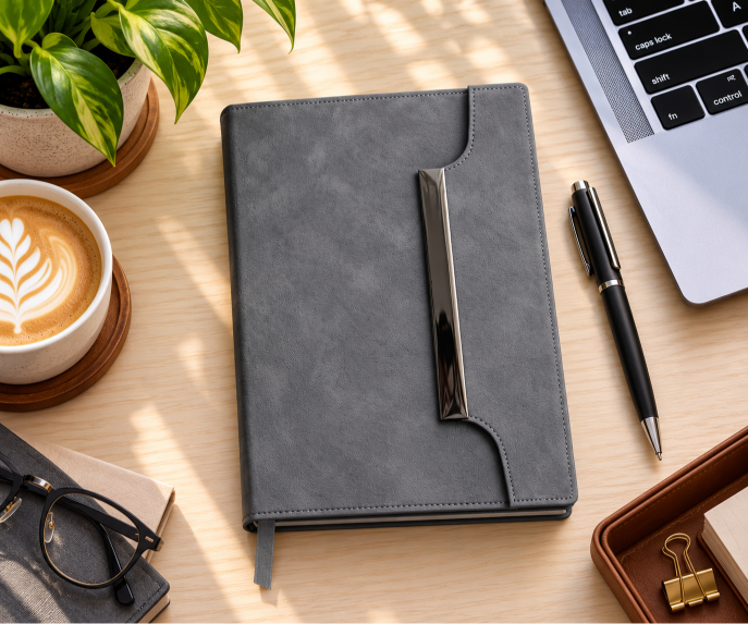 GE-805 Tri-Fold Executive Notebook