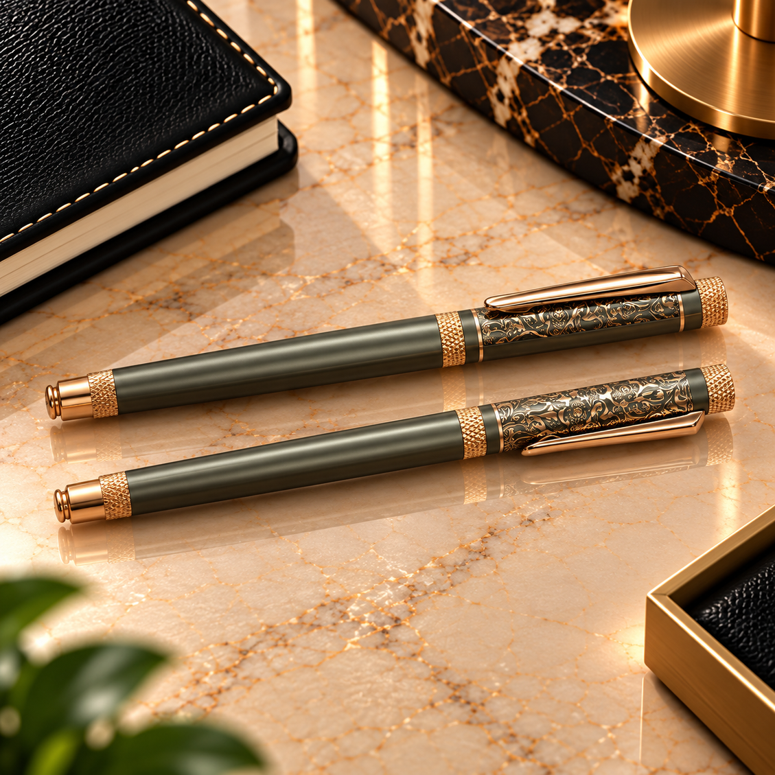 Vintage Engraved Duo Set