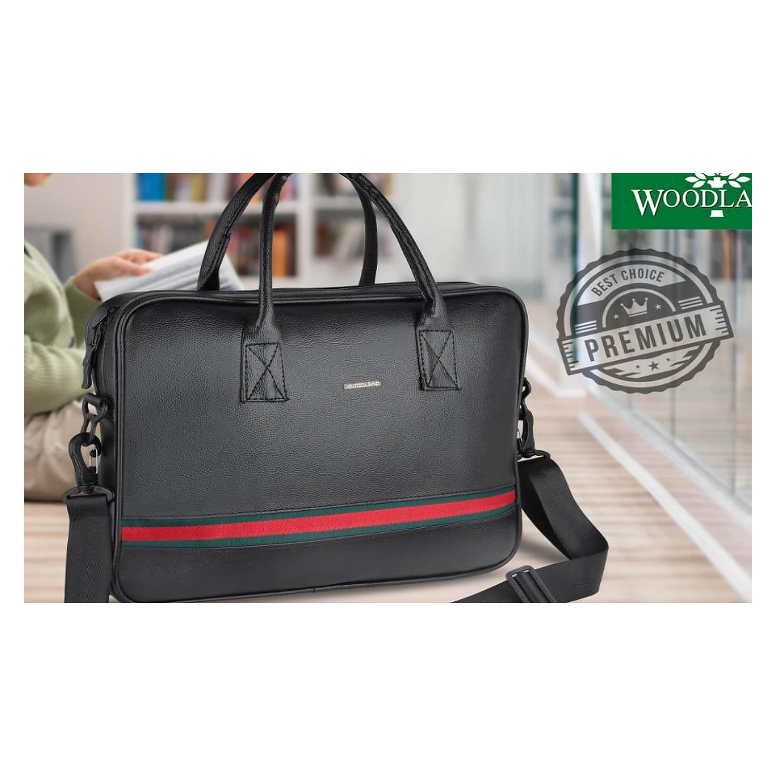 Cross Body Laptop Bag Black
