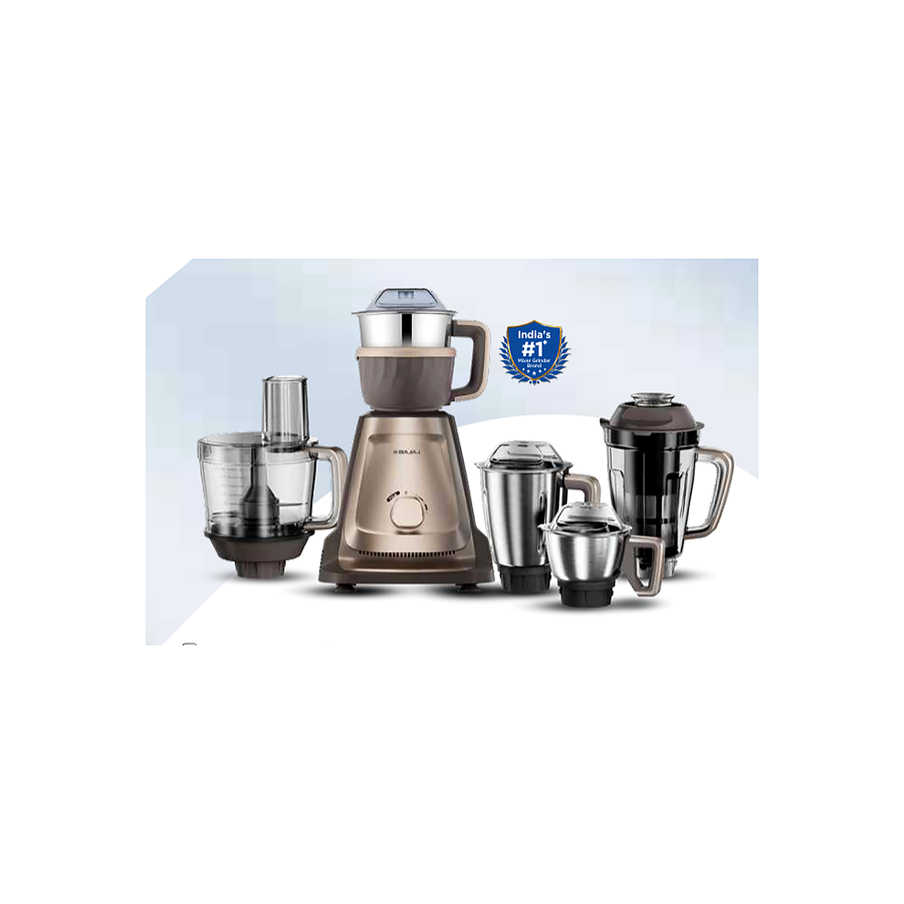 Bajaj Style Mix 1000W 5-Jar Mixer Grinder