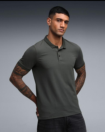 ESS Jacquard CollarPolo view 3