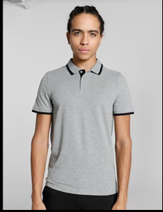 Men'sESSPiqueTippingPolo view 4