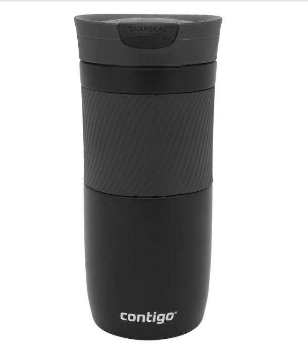 Contigo Byron Snapseal Travel Mug - Premium Stainless Steel Insulated Coffee Mug with Leakproof Lid, 470 ml Thermal Vacuum Flask for Hot & Cold Beverages