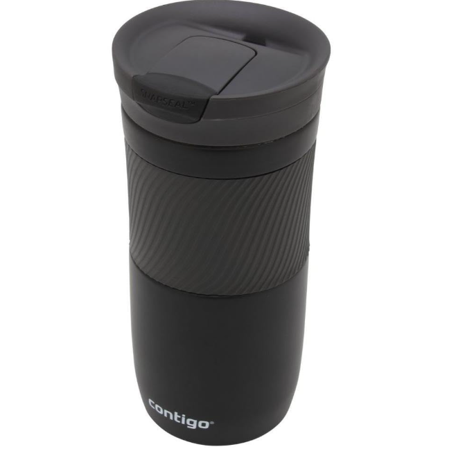 Contigo Byron Snapseal Travel Mug - Premium Stainless Steel Insulated Coffee Mug with Leakproof Lid, 470 ml Thermal Vacuum Flask for Hot & Cold Beverages view 2