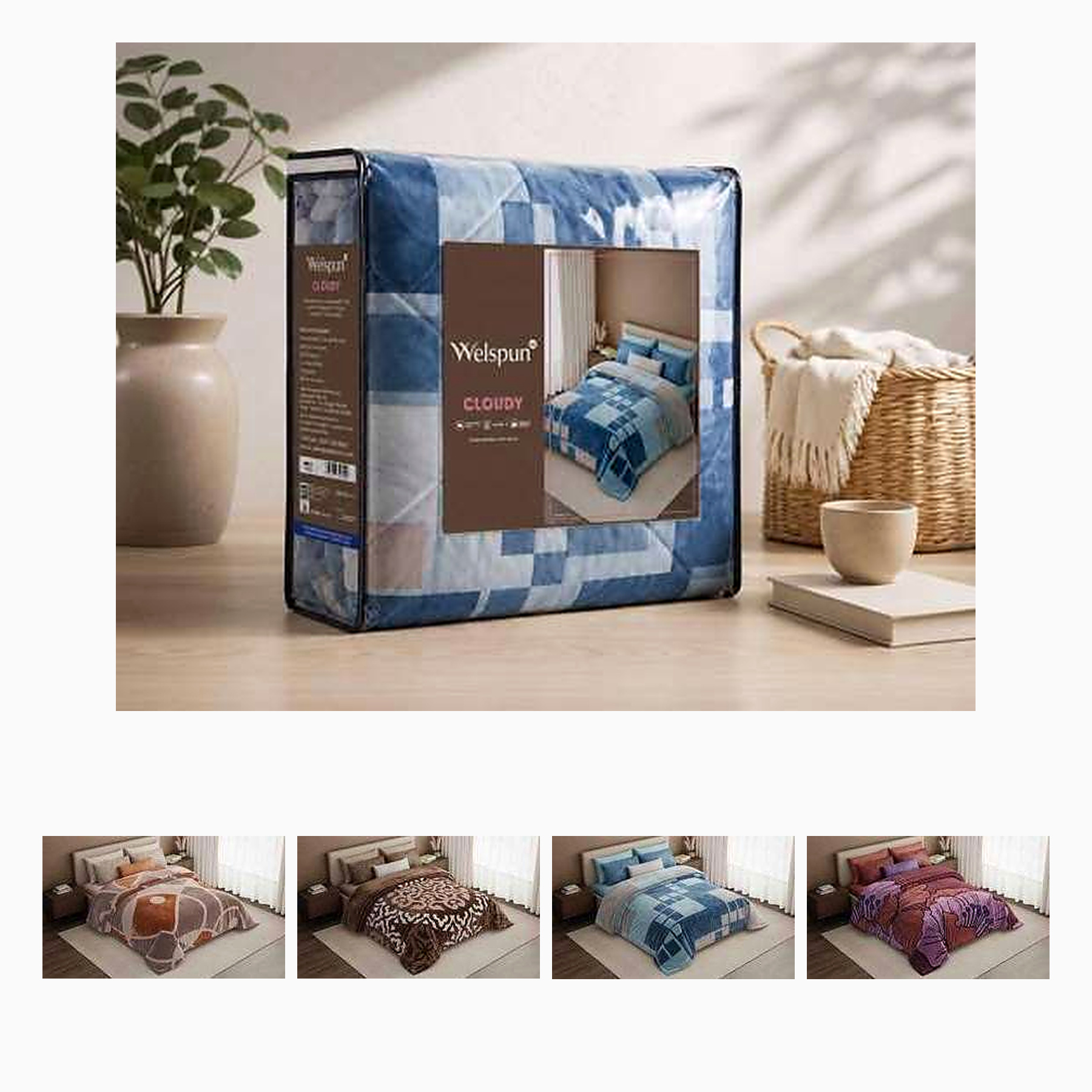 SUPERSOFT CLOUDY DOUBLE BED BLANKET 2 PLY - 5 KG
